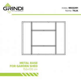 Tilia Gartenhäuschen Bodenrahmen Grindi - 2