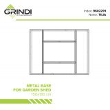 Tilia Gartenhäuschen Bodenrahmen Grindi - 2
