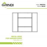Salix Gartenhäuschen Bodenrahmen Grindi - 2