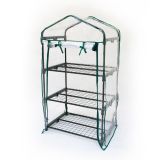 Foliengewächshaus Treibhaus Pflanzenhaus - mit 3 Gitterböden 70x50x125 Grindi - 3