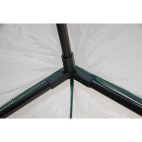 Foliengewächshaus Treibhaus Pflanzenhaus mit Regal - 143x73x195 Transparent Grindi - 6