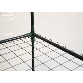 Foliengewächshaus Treibhaus Pflanzenhaus mit Regal - 143x73x195 Transparent Grindi - 10