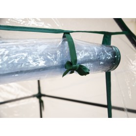 Foliengewächshaus Treibhaus Pflanzenhaus mit Regal - 143x73x195 Transparent Grindi - 7