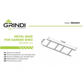 Fiori I Gartenhäuschen Bodenrahmen Grindi - 2