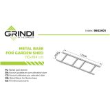 Fiori I Gartenhäuschen Bodenrahmen Grindi - 2