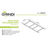 Fiori II Gartenhäuschen Bodenrahmen Grindi - 2