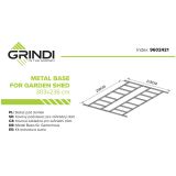 Fiori IV Gartenhäuschen Bodenrahmen Grindi - 3