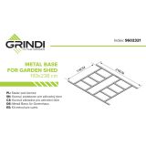 Ribes I Gartenhäuschen Bodenrahmen Grindi - 3