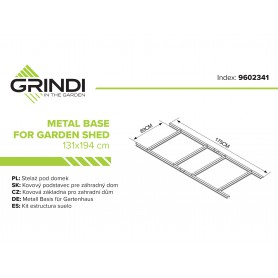 Sorbus I Gartenhäuschen Bodenrahmen Grindi - 2