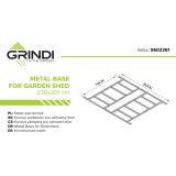 Sorbus III Gartenhäuschen Bodenrahmen Grindi - 2