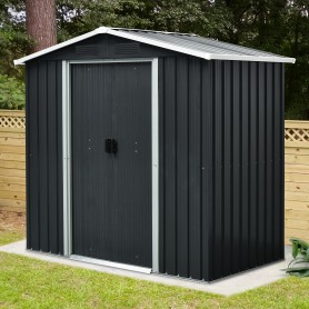 Gerätehaus Geräteschuppen Gartenhaus aus Metall - Fiori I - 110x194x184 Grindi - 2