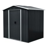 Gerätehaus Geräteschuppen Gartenhaus aus Metall - Fiori II - 131x194x184 Grindi - 1