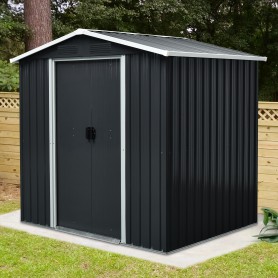 Gerätehaus Geräteschuppen Gartenhaus aus Metall - Fiori II - 131x194x184 Grindi - 4