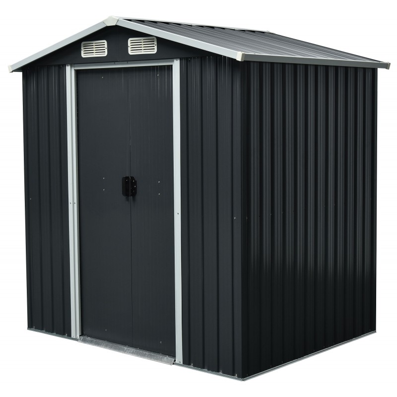Gerätehaus Geräteschuppen Gartenhaus aus Metall - Sorbus I - 131x194x200cm