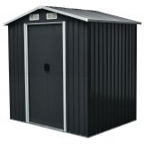 Gerätehaus Geräteschuppen Gartenhaus aus Metall - Sorbus I - 131x194x200cm Grindi - 1