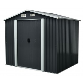 Gerätehaus Geräteschuppen Gartenhaus aus Metall - Sorbus II - 174x236x206cm Grindi - 1