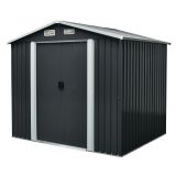 Gerätehaus Geräteschuppen Gartenhaus aus Metall - Sorbus II - 174x236x206cm Grindi - 1
