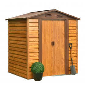 Gerätehaus Geräteschuppen Gartenhaus aus Metall - Arbor I - 152x193x203cm Grindi - 1