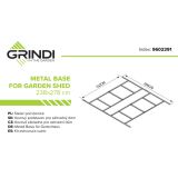 Arbor III Gartenhäuschen Bodenrahmen Grindi - 4 Arbor III Gartenhäuschen Bodenrahmen Grindi - 4
