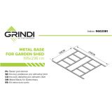 Arbor II Gartenhäuschen Bodenrahmen Grindi - 5