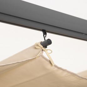 Garten Pergola Pavillon Terrassendach - Keros 3x2,9m Grindi - 4