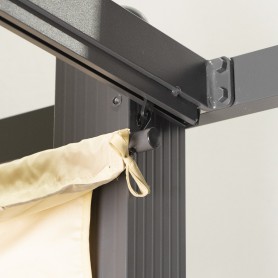 Garten Pergola Pavillon Terrassendach Wandpergola Siros 3x4m Grindi - 6