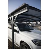 Carport Überdachung Abstellplatz Pavillon ALU 505x300x220 grau - Tilos I Grindi - 5