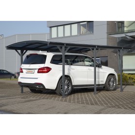 Carport Überdachung Abstellplatz Pavillon ALU 505x300x220 grau - Tilos I Grindi - 6