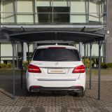 Carport Überdachung Abstellplatz Pavillon ALU 505x300x220 grau - Tilos I Grindi - 7