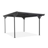 Carport Überdachung Abstellplatz Pavillon ALU 503x305x232 grau - Tilos II Grindi - 1