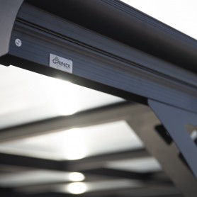 Carport Überdachung Abstellplatz Pavillon ALU 503x305x232 grau - Tilos II Grindi - 11