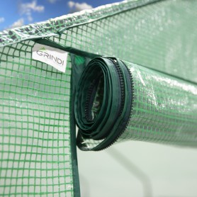 Foliengewächshaus Treibhaus Pflanzenhaus mit Regal - 200x200x220 - grün Grindi - 6