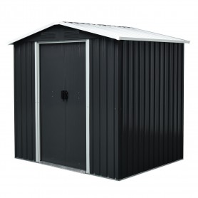 Gerätehaus Geräteschuppen Gartenhaus aus Metall - Fiori III 174x236x190 Grindi - 1