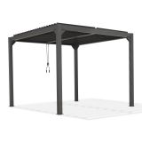 Garten Pergola Pavillon Terrassendach mit aufklappbarem Dach - Kea I 3x3m Grindi - 1