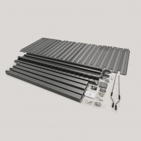 Garten Pergola Pavillon Terrassendach mit aufklappbarem Dach - Kea I 3x3m Grindi - 6