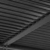 Garten Pergola Pavillon Terrassendach mit aufklappbarem Dach grau - Kea II 3x4m Grindi - 3