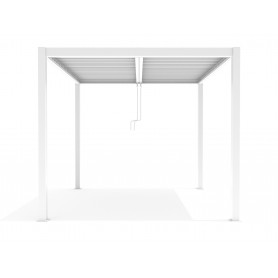 Garten Pergola Pavillon Terrassendach mit aufklappbarem Dach Weiß - Kea II 3x4m Grindi - 2