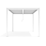 Garten Pergola Pavillon Terrassendach mit aufklappbarem Dach Weiß - Kea II 3x4m Grindi - 2