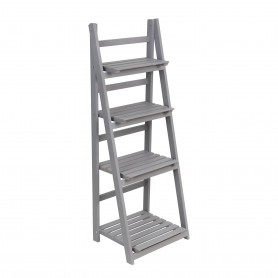 Blumenständer aus Holz, grau - 4 Ablagen Tulipa II Grindi - 1