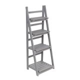 Blumenständer aus Holz, grau - 4 Ablagen Tulipa II Grindi - 1