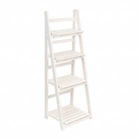 Blumenständer aus Holz, weiß - 4 Ablagen Tulipa II Grindi - 1