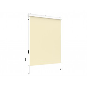 Senkrechtmarkise Außenrollo Sonnenschutzrollo 140x250 - Solano I, Beige Grindi - 1