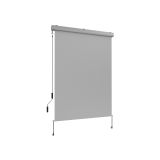 Senkrechtmarkise Außenrollo Sonnenschutzrollo 160x250 - Solano II, hellgrau Grindi - 1