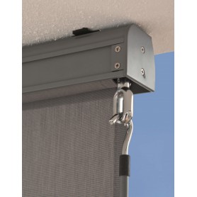 Senkrechtmarkise Außenrollo Sonnenschutzrollo 140x250 - Solano I, Beige Grindi - 5