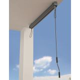 Senkrechtmarkise Außenrollo Sonnenschutzrollo 140x250 - Solano I, Beige Grindi - 6