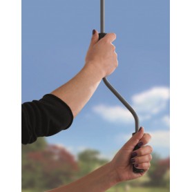 Senkrechtmarkise Außenrollo Sonnenschutzrollo 140x250 - Solano I, hellgrau Grindi - 8