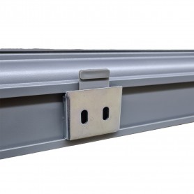 Senkrechtmarkise Außenrollo Sonnenschutzrollo 140x250 - Solano I, hellgrau Grindi - 10