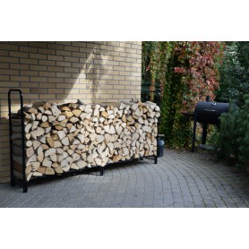 Kaminholzständer Brennholzregal 240x35,6x120 - Silvam II Grindi - 2