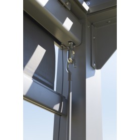 Senkrechtes Rollo für Pergola Kea - grau Grindi - 2