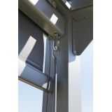 Senkrechtes Rollo für Pergola Kea - grau Grindi - 2
